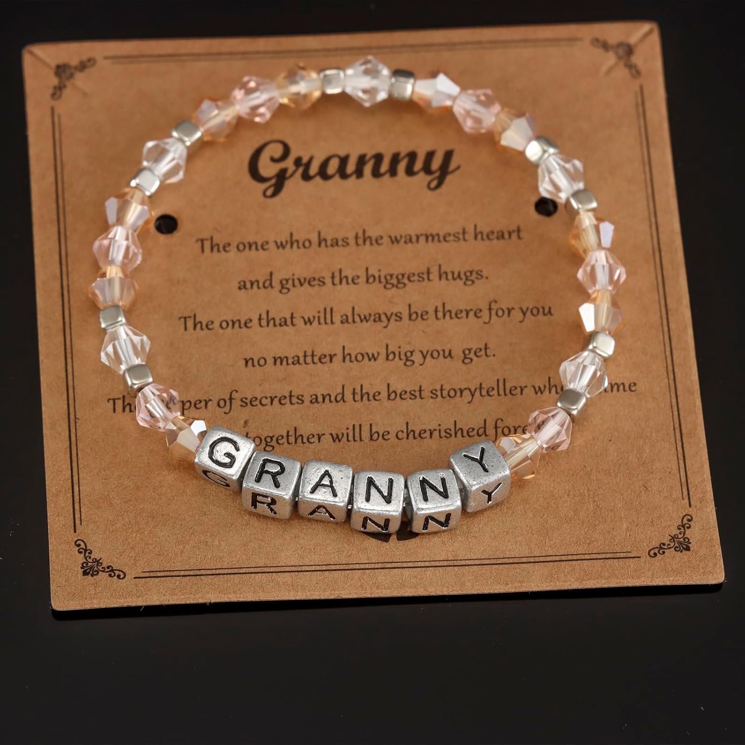 Granny Gifts Bracelet for Women from Granddaughter Birthday Jewelry Worlds Best Granny Bracelet - Image 3