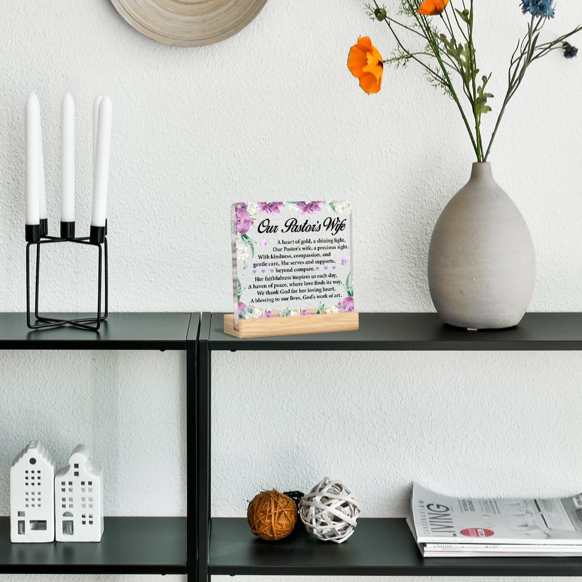 Thank You Gifts for Pastor Wife, Appreciation Gifts for Pastor's Wife Acrylic Desk Plaque Sign Decor - Image 6