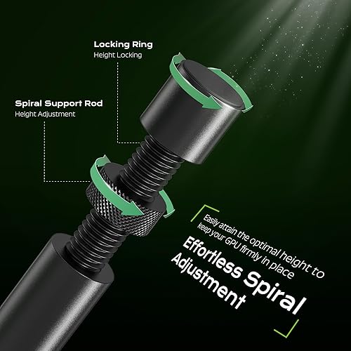 Miniatura 4 de acer Soporte de GPU, soporte de hundimiento de GPU, soporte de tarjeta gráfica GPU con imán y base antideslizante, soporte para tarjeta de video