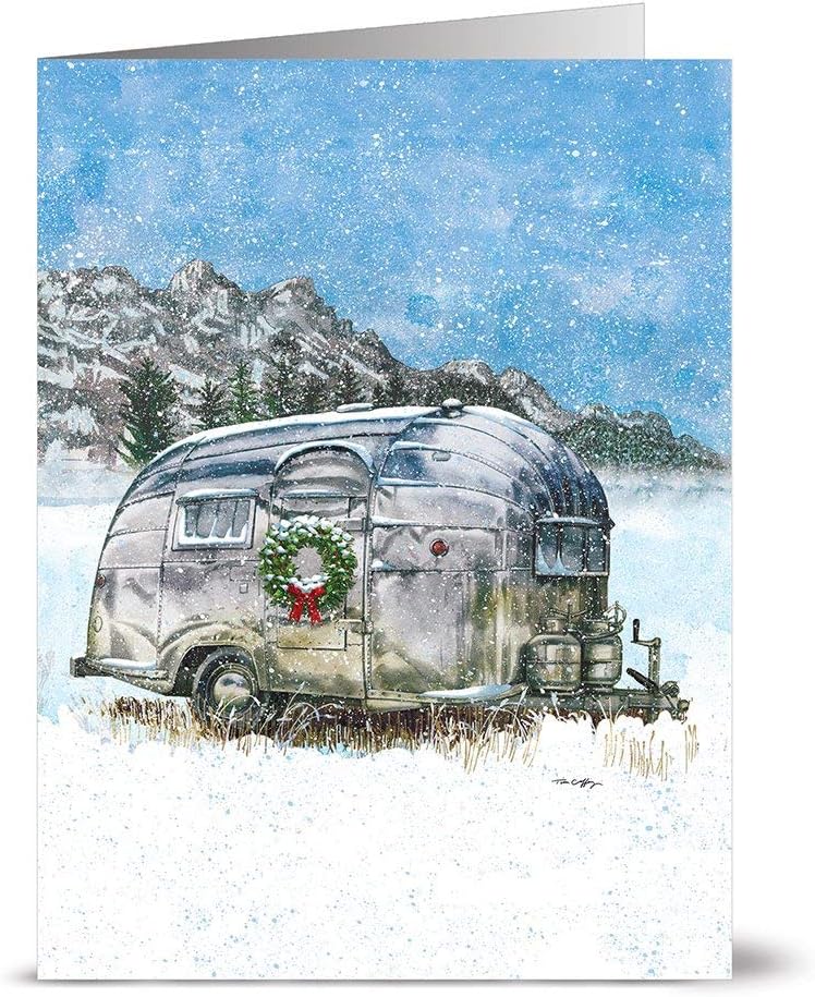 Note Card Cafe Christmas Card Assortment with Envelopes 24 Pack Blank Inside