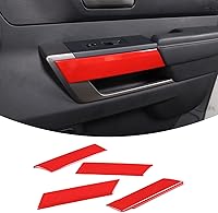 Vista 9 de Aunginsy Tira de Embellecedor para Puerta Interior Compatible con Toyota Tundra 2022+/Sequoia 2023+ Cubierta Decorativa Protectora para Manija