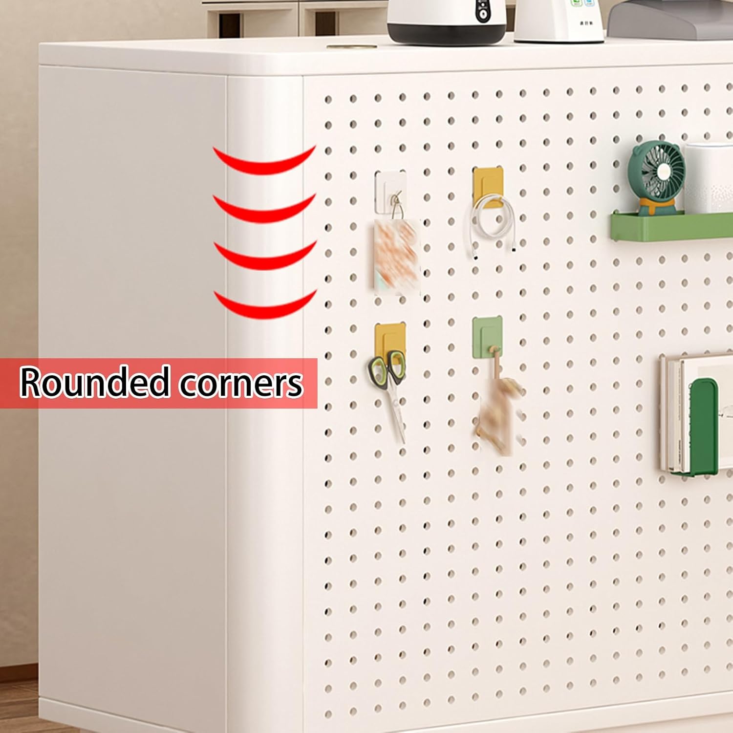 Reception Desk, Front Counter with Perforated Plate, Checkout Counter with Lockable Drawers, Reception Table for Salon Reception Room(White)