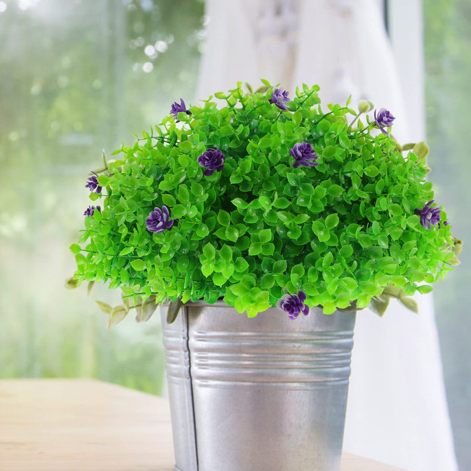 Garden Decorative Grass Balls Party Supplies Simulation Topiary Balls Artificial Plant Topiary Ball Eucalyptus Leaf Decorative Balls Artificial Eucalyptus Topiary Balls Party Favor