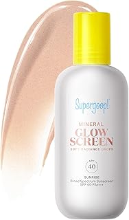 Glowscreen Soft-Radiance Drops Mineral SPF 40 - Sunrise - 1.7 oz - Visibly Illuminates, Smooths, Evens Skin & Blurs Pores Instantly - All Skin Types