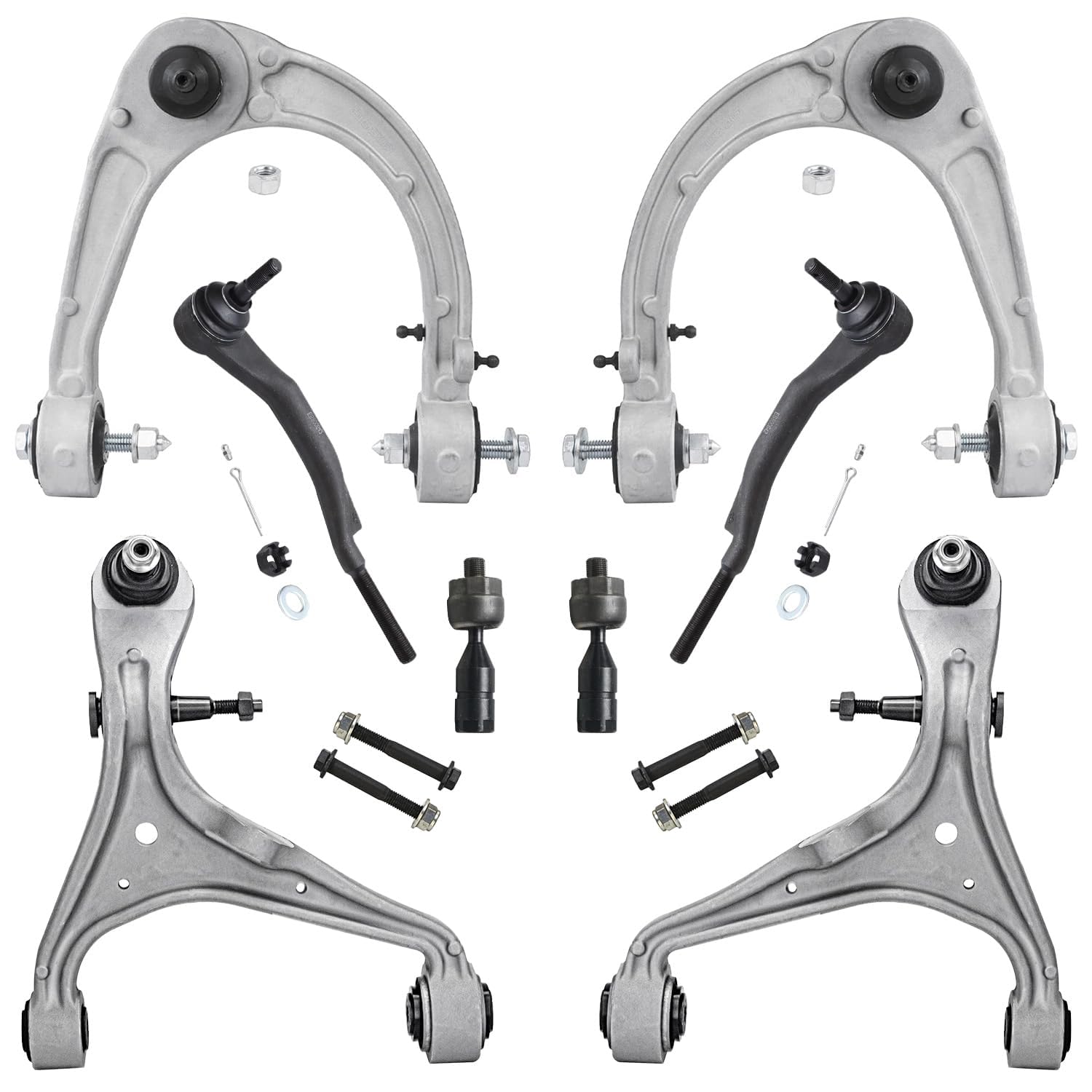 Detroit Axle - AWD 8pc Front End Control Arms Kit for 2008-2014