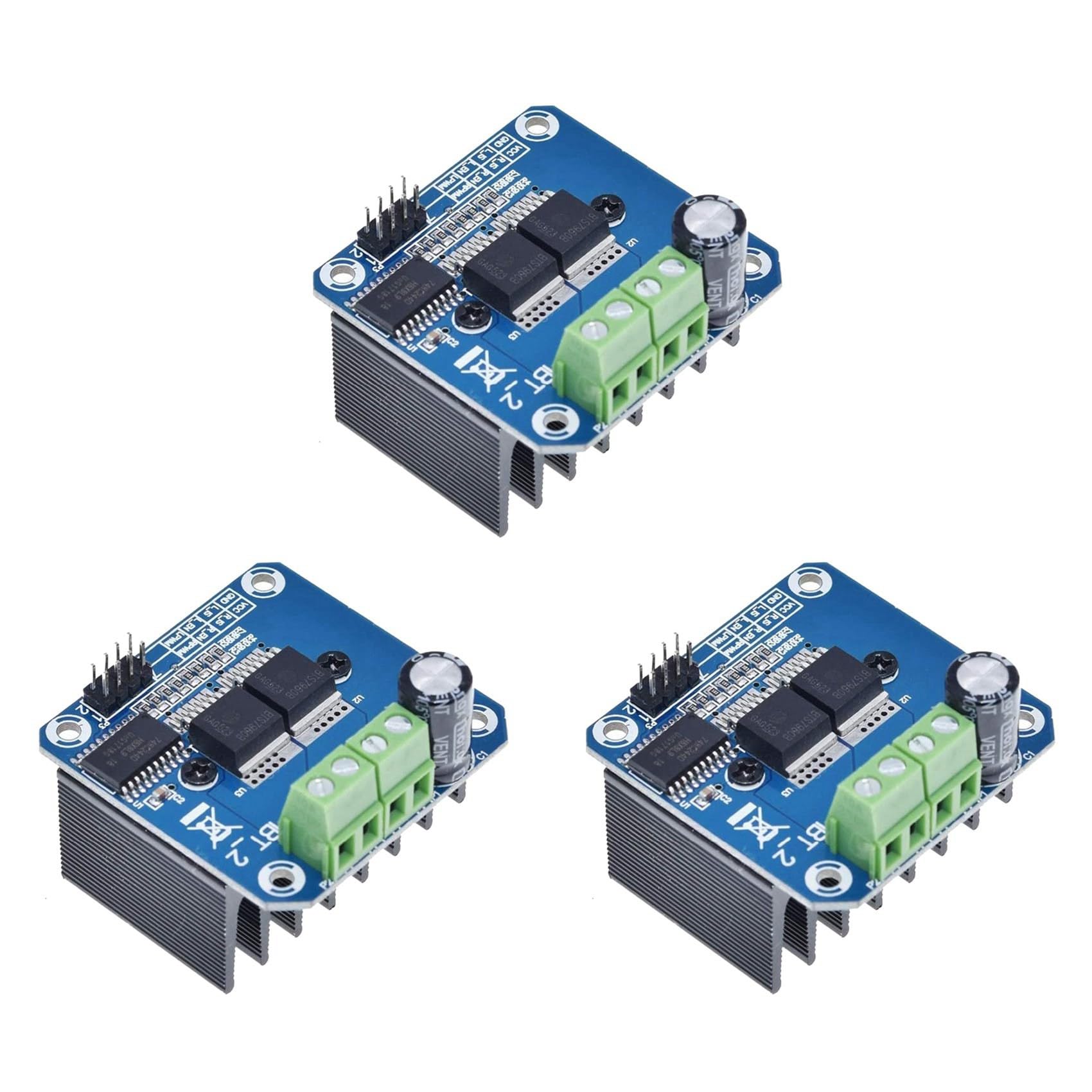 Jnchdghwa Photo Color 3X Bts7960 43A High Power Motor Driver Module/Smart Car Driver Module For Current Limit