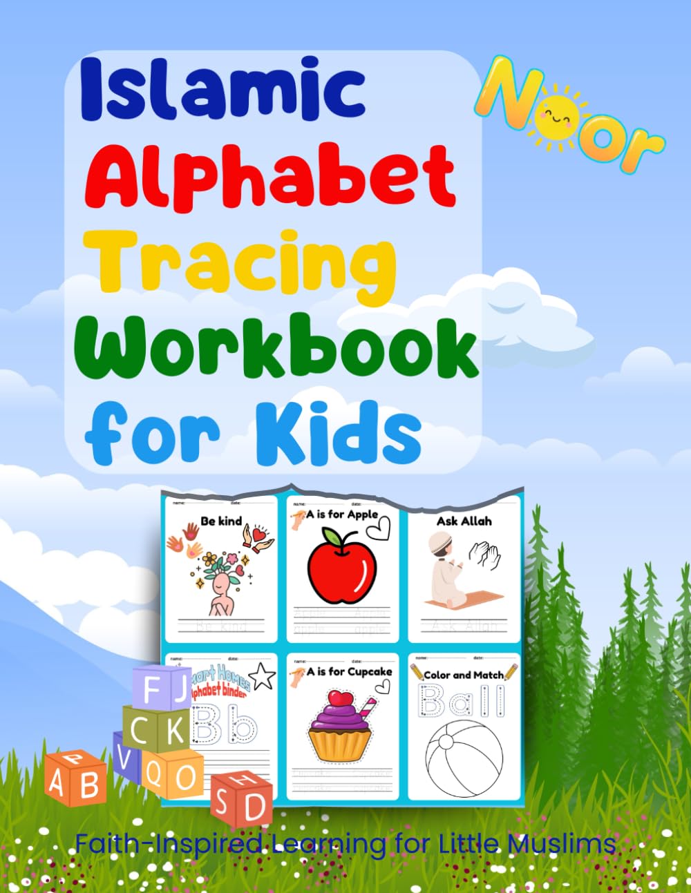 Islamic Alphabet Tracing Workbook for Kids | A–Z English Letter Practice with Faith-Inspired Activities: Letter Tracing Workbook with Coloring, Words ... for Muslim Preschool & Homeschool Learners