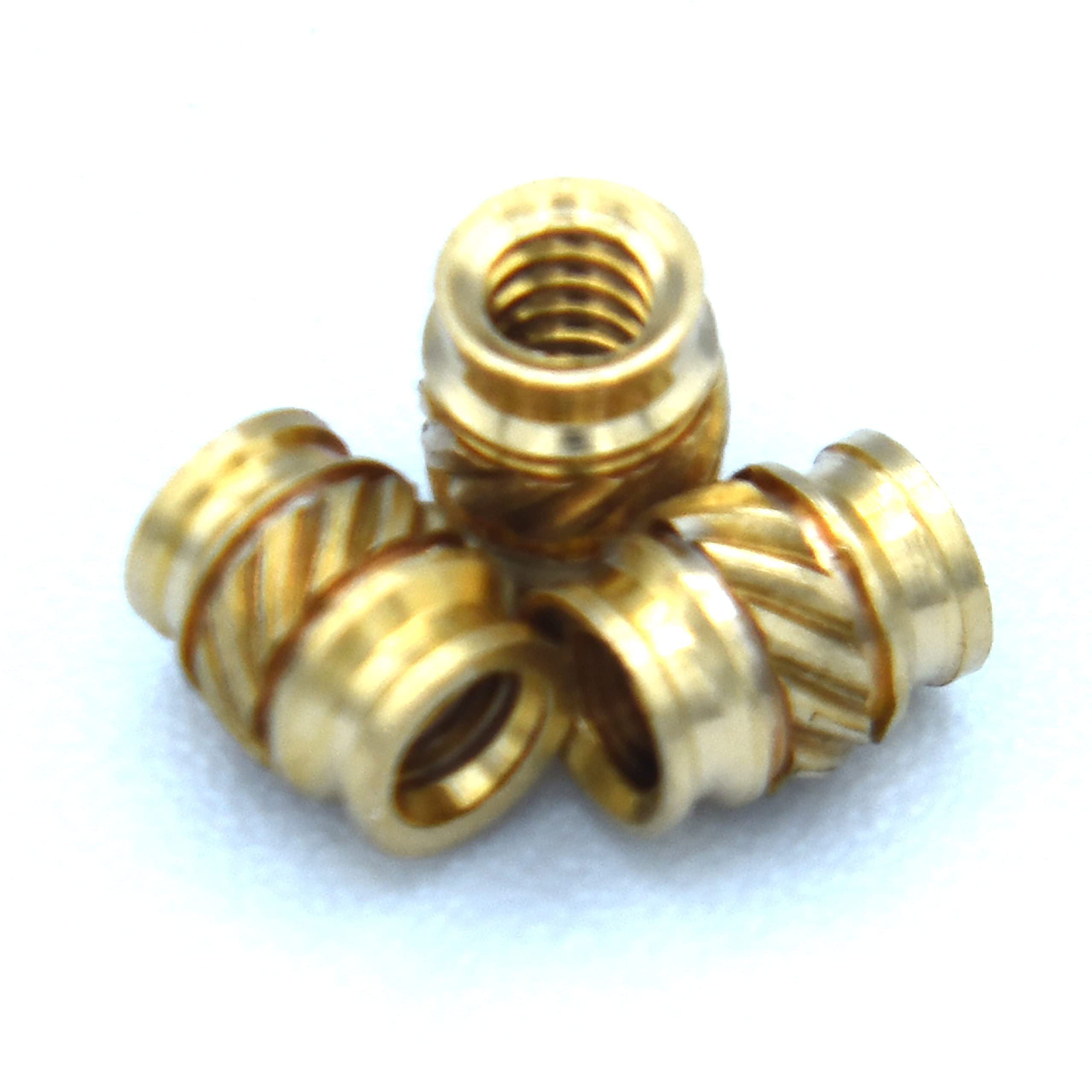 [ J&J Products ] Brass Insert ISB-440, 4-40 Thru-Threaded, 4.6 mm OD, 5 ...