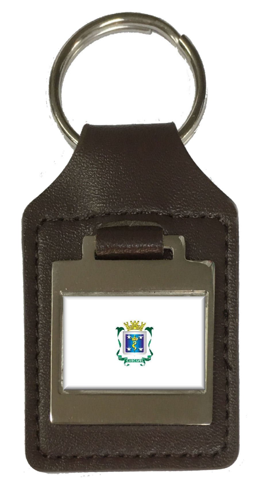 Porte-clés cuir gravé Cacastarel City Sud Drapeau chic