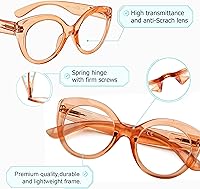 Vista 4 de Gafas de lectura redondas para mujer, paquete de 4 lectores grandes para mujer