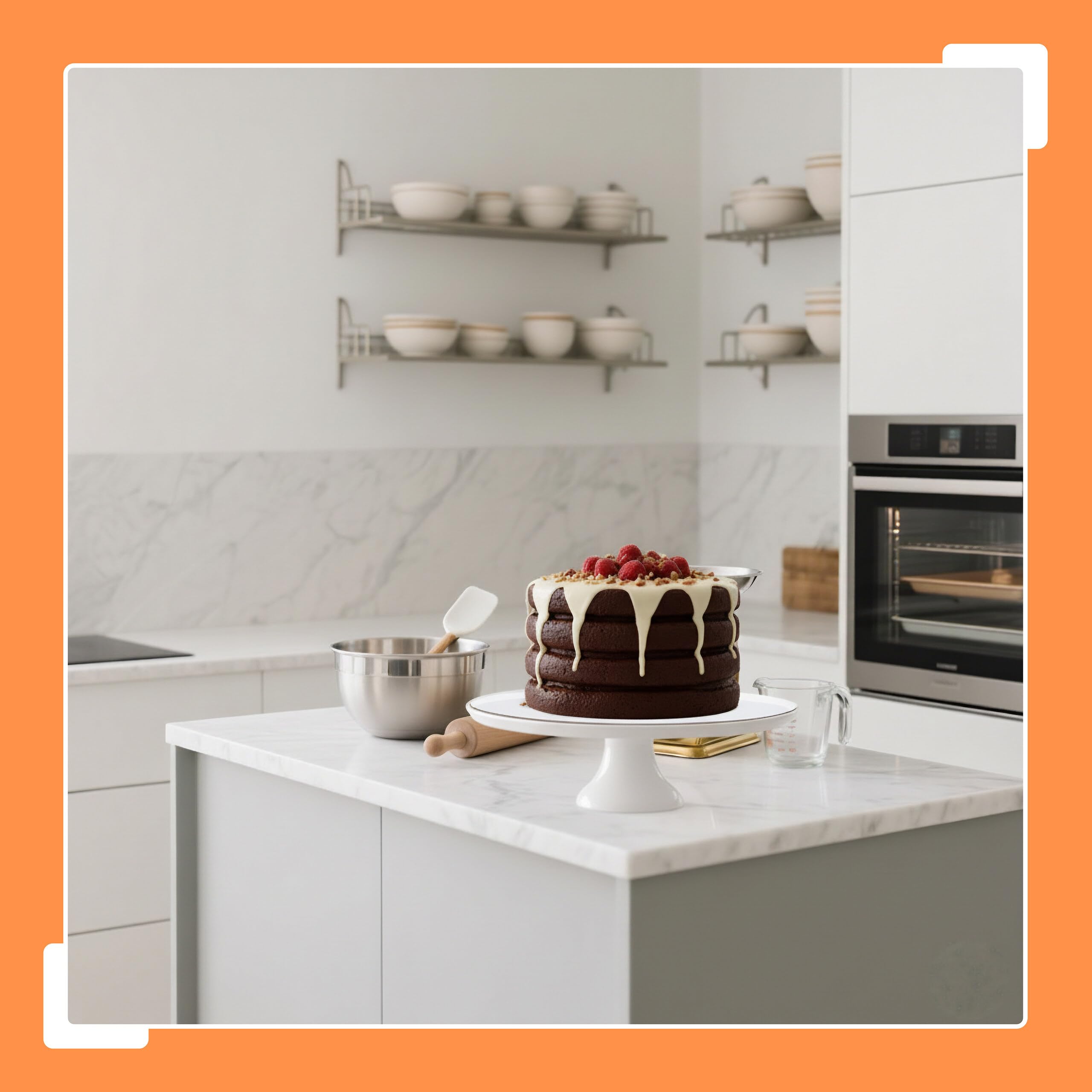 Relaxdays Tarta con pie de cerámica, bandeja redonda para servir, 10 x 32 cm, blanca