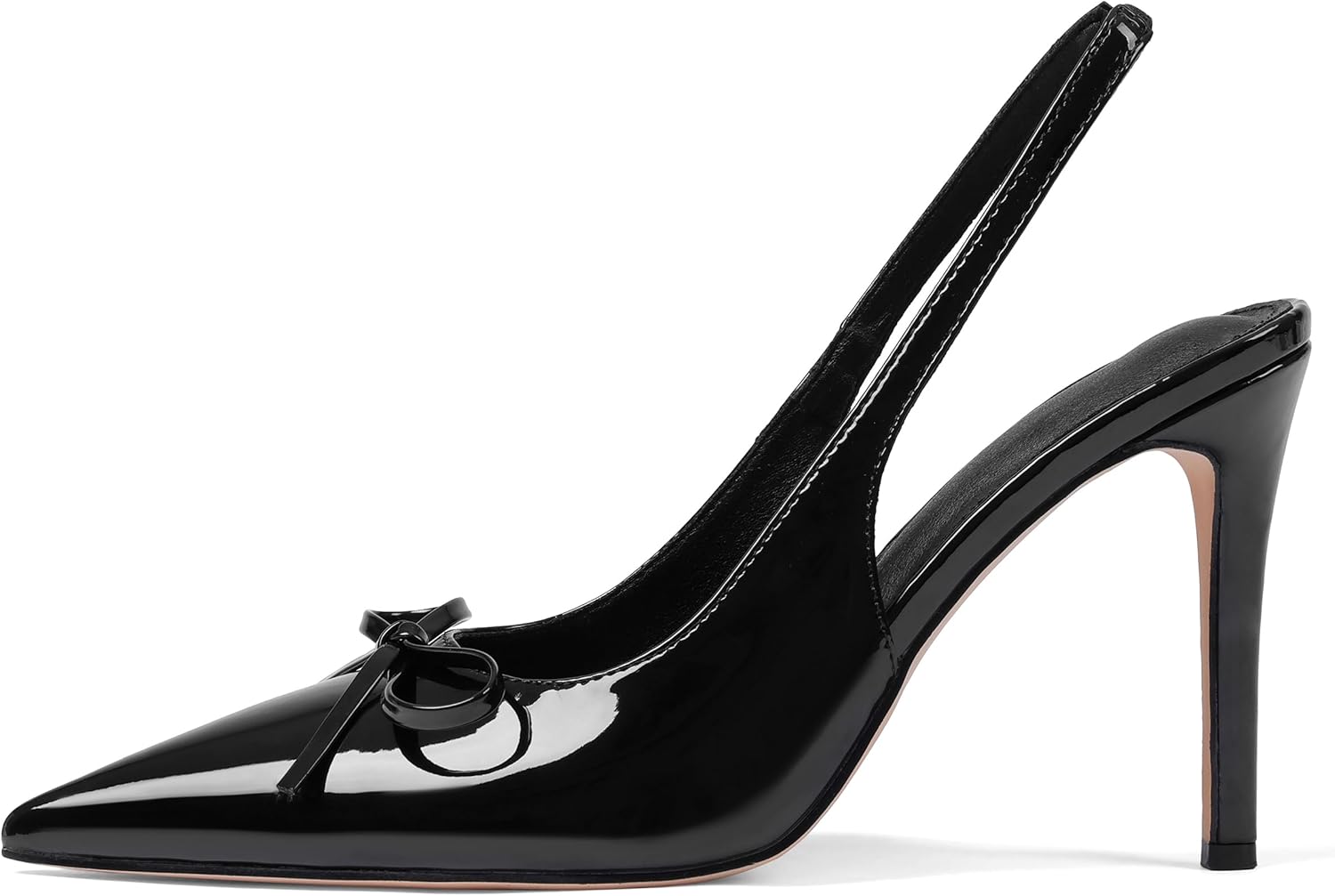 Eteridrey Women Slingback Heels - 4" Pointed Toe Stiletto