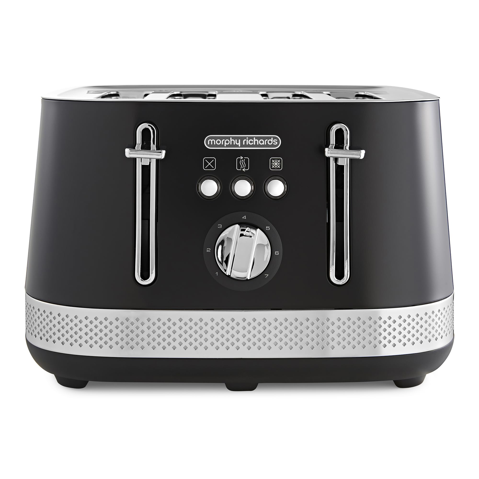 Morphy Richards Black Illumination 4-Slice Toaster In