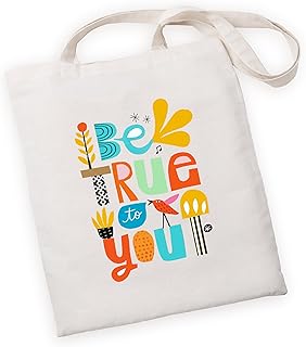 Wilo Tote Bag BeTrue, Lightweight Medium Reusable Grocery Shopping Cloth Bag, Gift, Activity