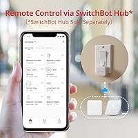 Vista 6 de Switchbot Empujador de botón de interruptor inteligente (Bluetooth): Fingerbot para interruptor basculante/botones unidireccionales, control
