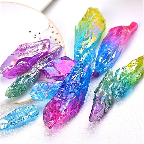 Miniatura 4 de Feng Shui Decorar Cristal Natural Piedra Cruda Electrochapa Especímenes de Cuarzo áspero Coleccionables Piedra Preciosa Crudo Tanque de Peces