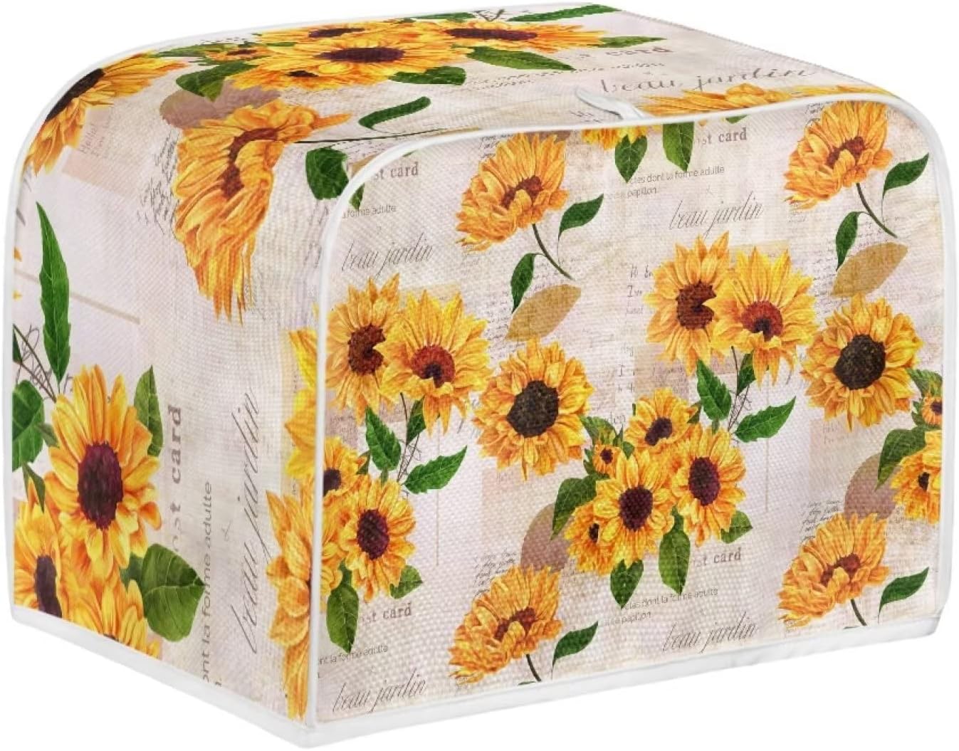 FOR U DESIGNS Toaster Dust Cover 2 Slice,Retro Sunflowers