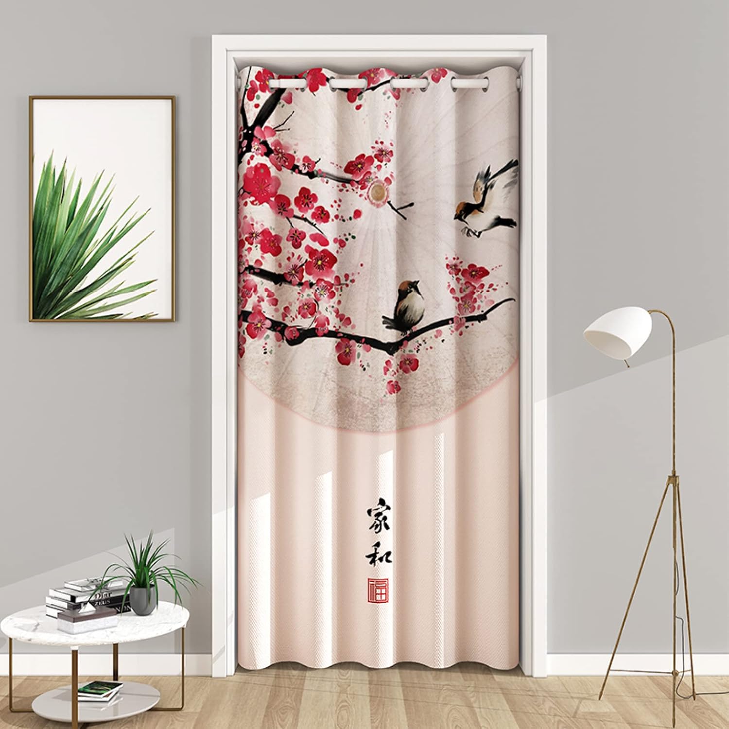 のれん ロング おしゃれ 暖簾 カーテン 間仕切り 目隠し 長い インテリア シリーズa 和風 竹の葉 花柄 植物柄 ボタニカル柄 オシャレ Lx 母の日 父の日 クリスマス 祝い プレゼント 1 0 ギフト 買い物