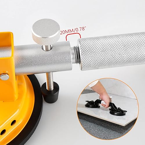 Miniatura 9 de CNCEST Ajuste de costura de piedra de 6 pulgadas para unir costuras, herramienta de instalación de encimera + 2 ventosas de vacío de 5.906in