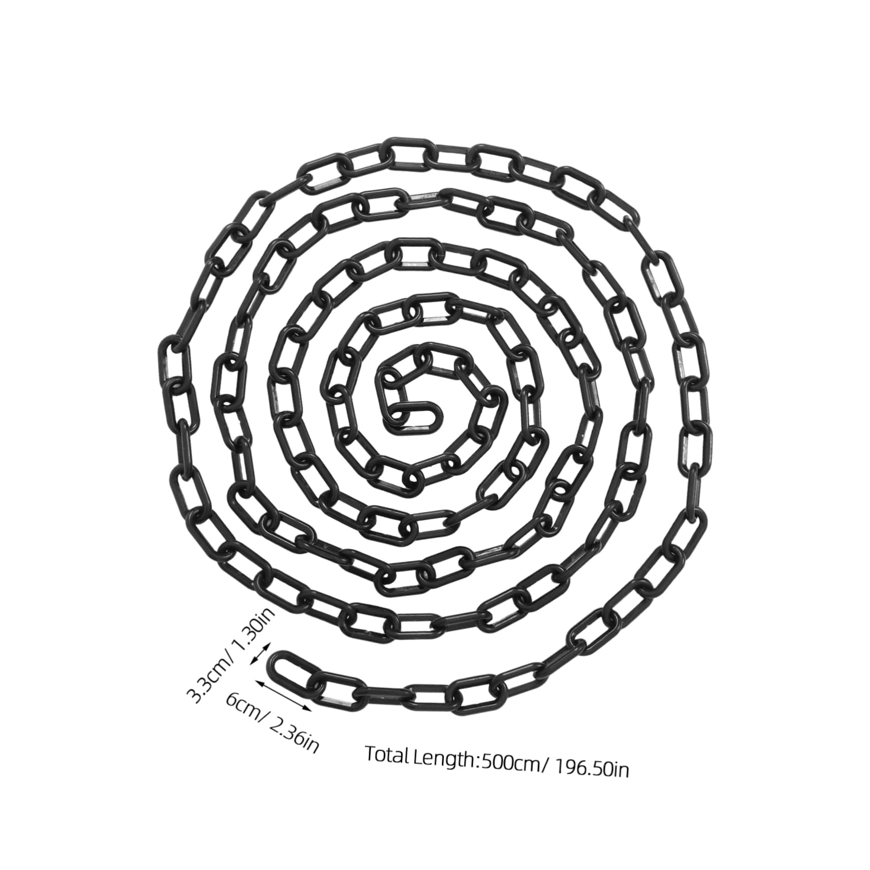 Unomor Plastic Chain Ball and Chain Costume Prop Halloween Chains Prop Decorative Chain Link Chain Decoration Costume Props Accessories Costume Chain Plastic Halloween Chain Black