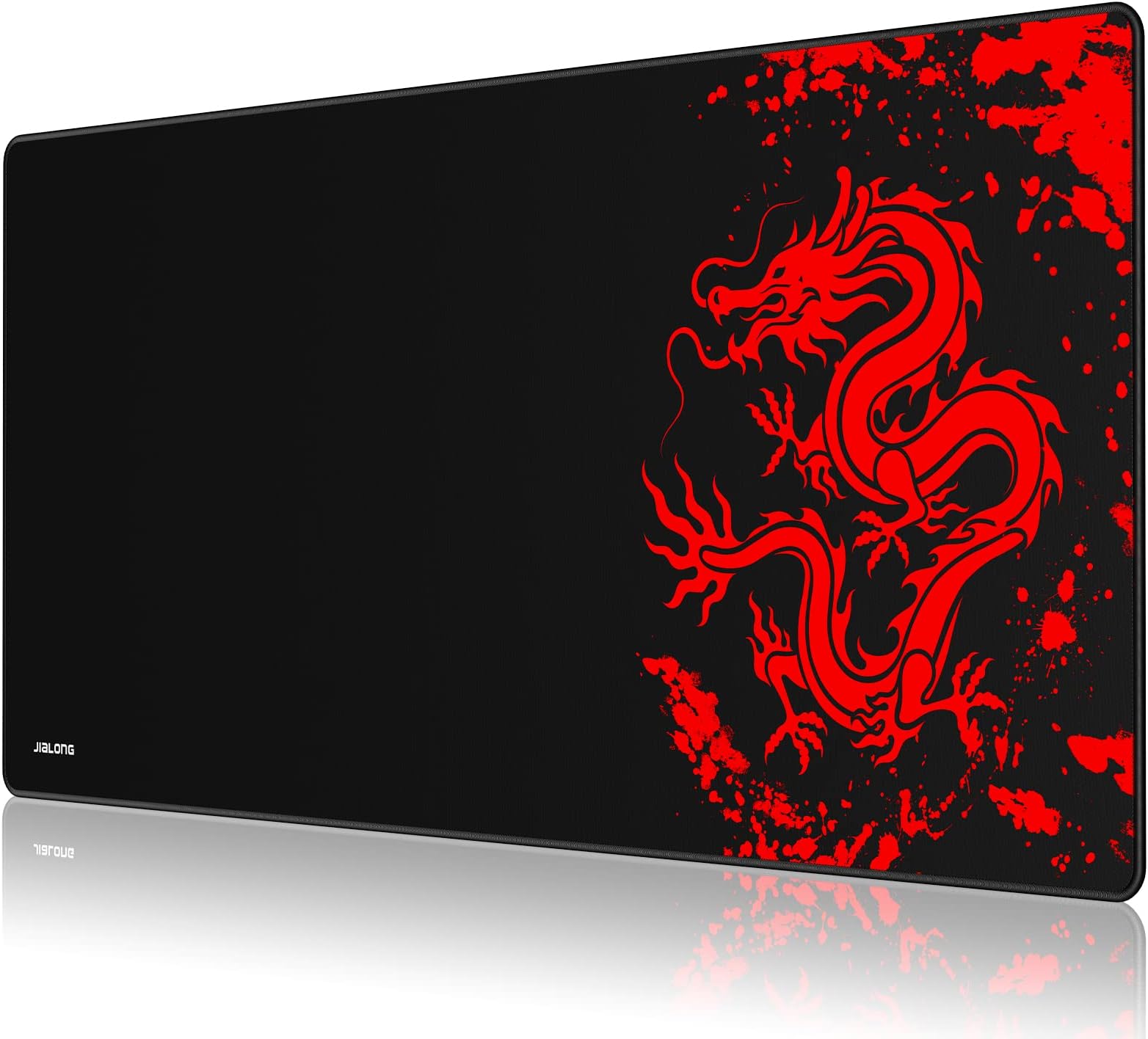 JIALONG Gaming Mouse Pad Large XXL Thick Extended Mousepad Desk Pad with Non-Slip Rubber Base, Smooth Cloth Surface for Gaming Office and Home