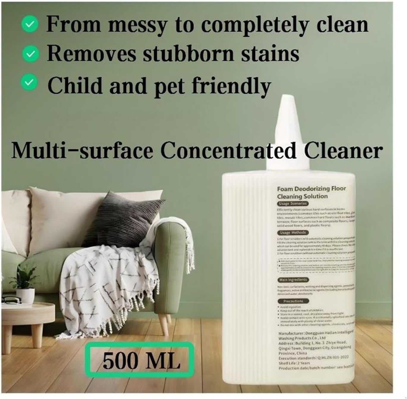 500 ML Vacuum Cleaner Pet Odor Solution. Compatible With Dreame H30, H20, H30 Ultra Max, H20pro, H20 Ultra, H30 Ultra, H14, H14pro, H14 Dual(5pcs)