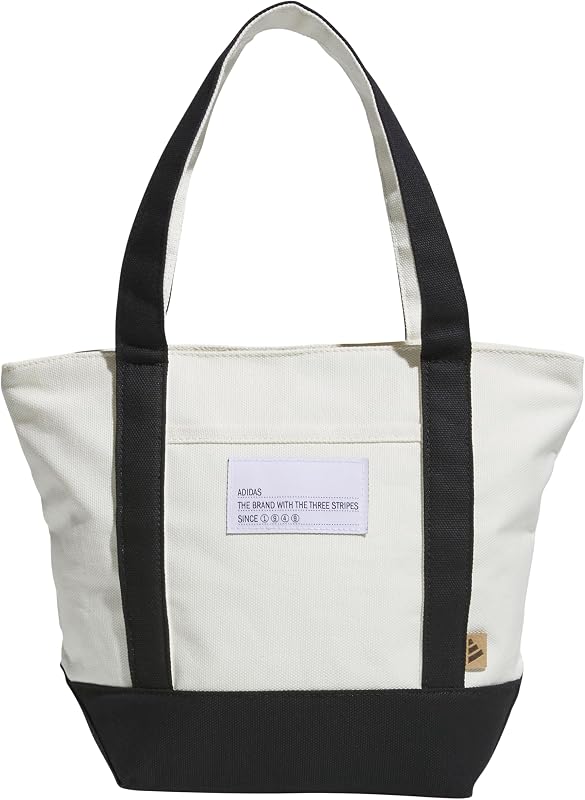 Bolso tote de lona adidas | Interior espacioso, bolsillos interiores, correas cómodas, construcción duradera, listo para todos los días y para la cancha