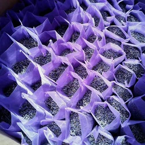 Miniatura 5 de TooGet Bolsas de lavanda, capullos de lavanda ultra azul natural para fragancia del hogar, decoración de habitaciones y bolsitas de aroma de flores