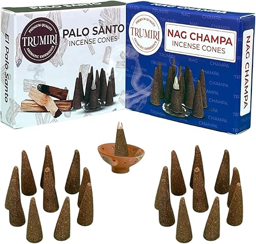 Miniatura 6 de Paquete combinado de conos de incienso, 10 cedro + 10 conos perfumados de pino