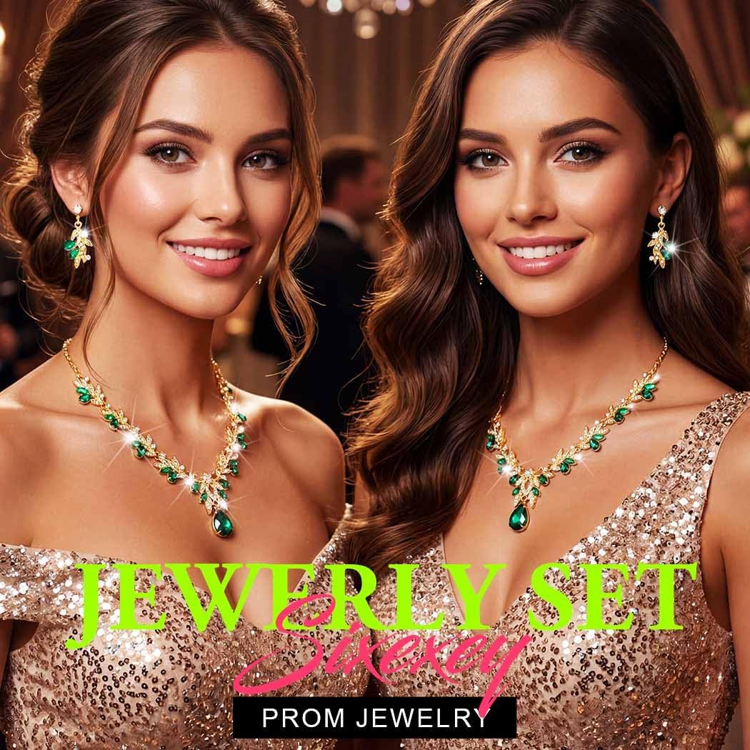 Sixexey Bridal Wedding Jewelry Set Crystal Rhinestone Neck Jewelry Prom Costume Jewelry Necklace for Women
