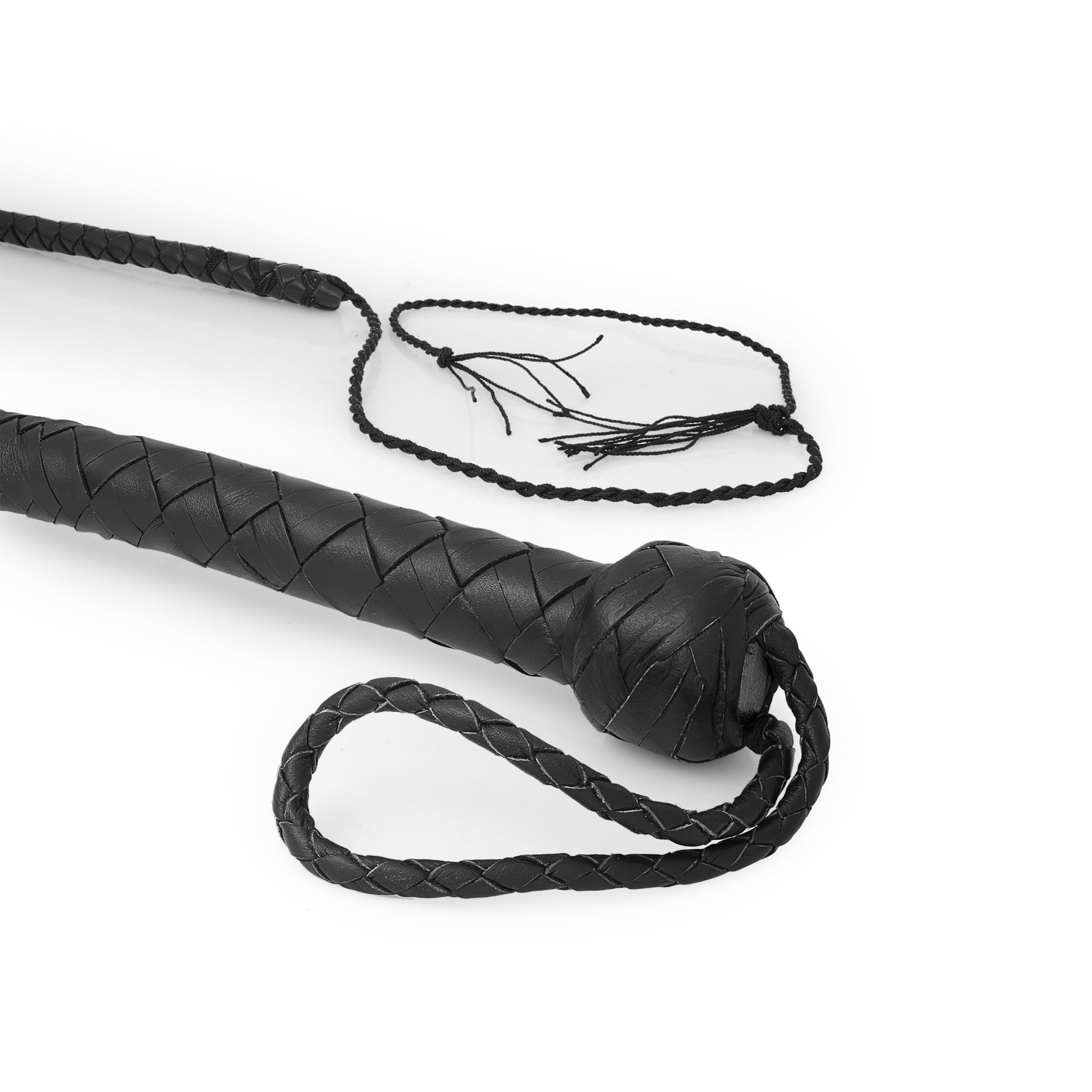 Fouet en cuir tressé Bull whip fouet de taureau Spanking fouet en cuir véritable MS24_455