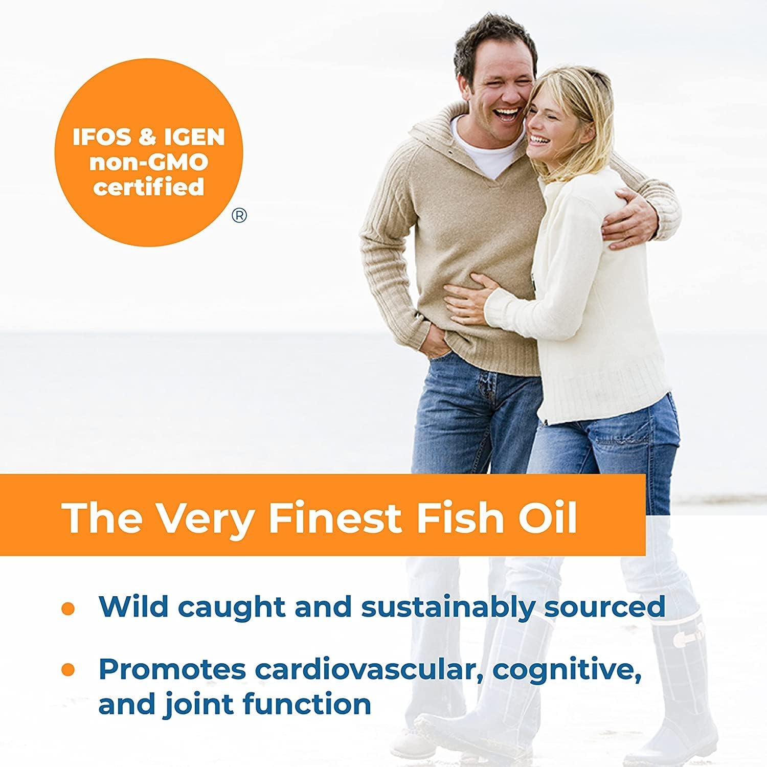Carlson - The Very Finest Fish Oil, 1600 mg Omega-3s, Liquid Fish Oil Supplement, Norwegian Fish Oil, Wild-Caught, Sustainably Sourced Fish Oil Liquid, Orange, 16.91 Fl Oz (Pack of 2)