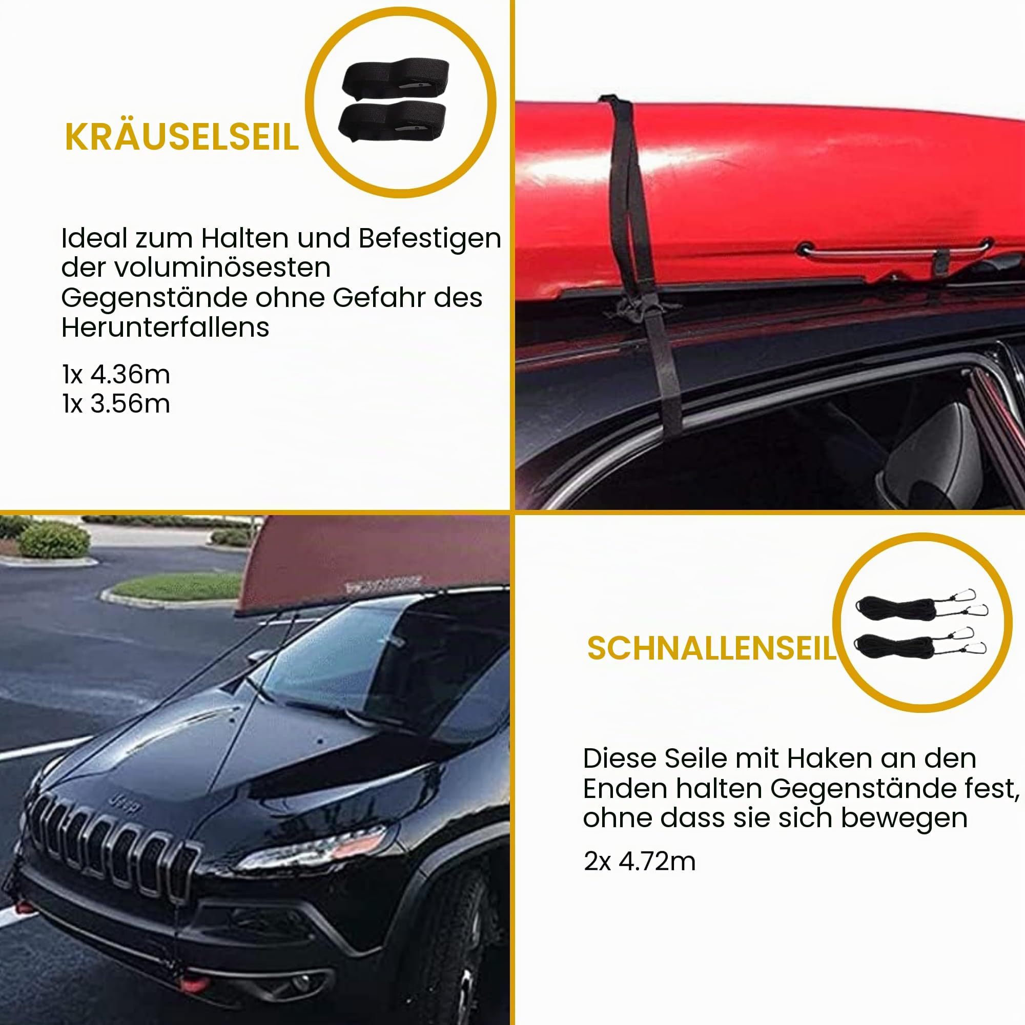 Dachträger Autos, Universeller Autodachträger für Reisen, weiche, Faltbare Gepäckpolster, tragbare Stange zum Tragen.