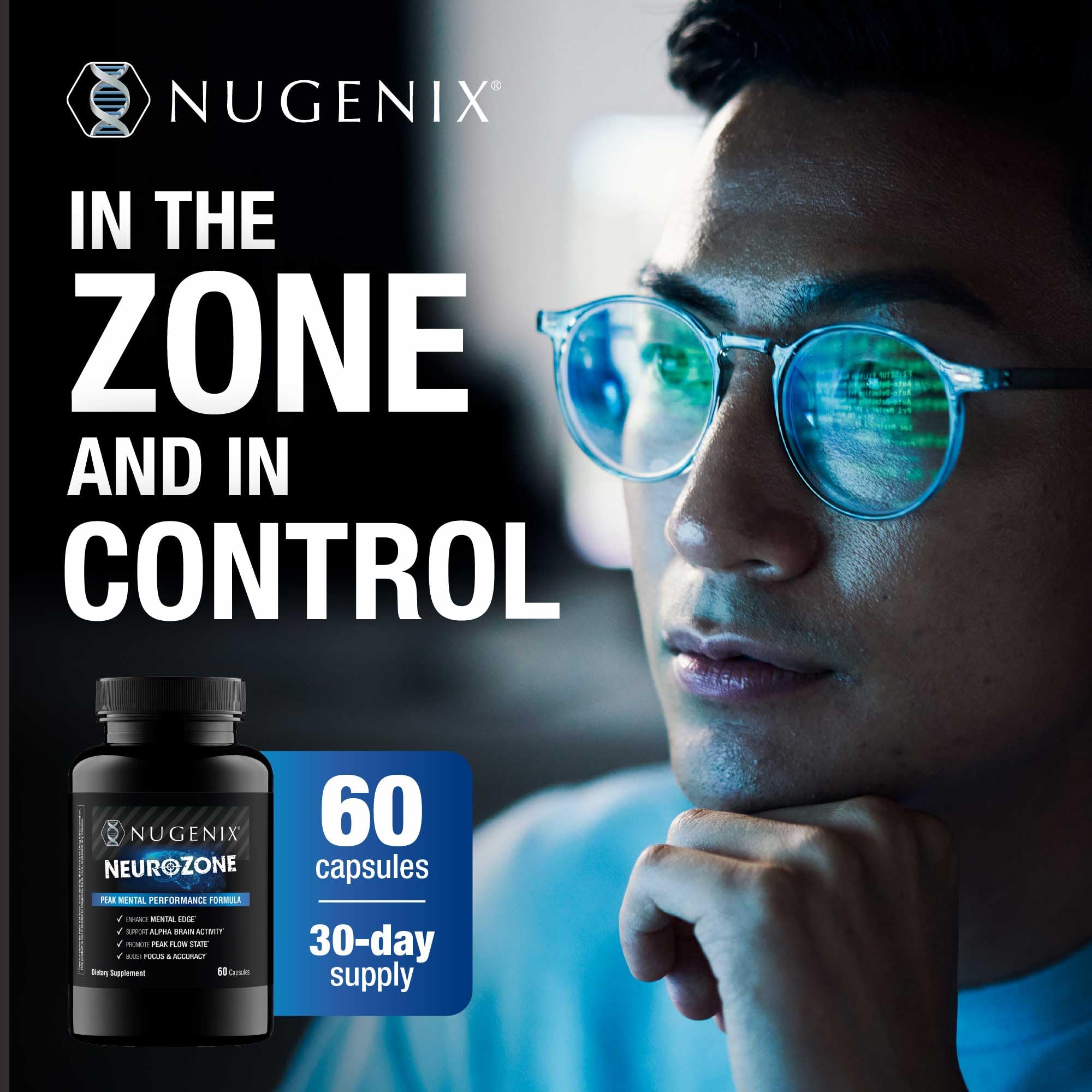 Nugenix NeuroZone Nootropic Brain Supplements for Memory and Focus, 60ct — Amazon image 6