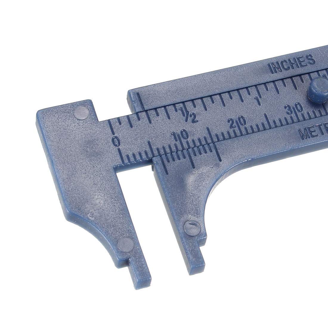 Produktbild von Sourcing Map Messschieber 150 Mm – Blauer Kunststoff-Messschieber, Metrisch/Zoll, 0,05 Mm Genauigkeit, Mit Schutzhülle
