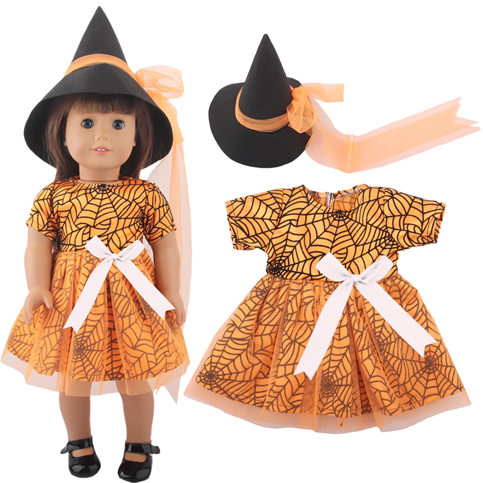 Puppenkleidung,Halloween-PuppenKostüm,Kleidung Bekleidung Outfits für Baby,Puppen Kürbis kostüm,Kleidung Outfits für Baby Puppen für Halloween Karneval