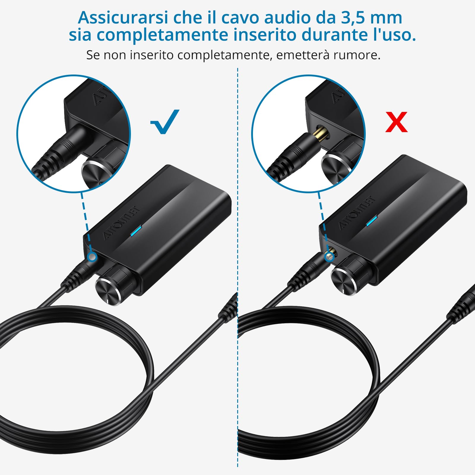 Convertitore Audio Da Ottico A 3.5mm - DAC Con Controllo Volume Per TV - Foto 5