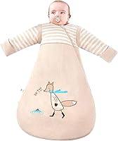 Vista 12 de Saco de dormir orgánico para bebé, manta de manga desmontable para otoño