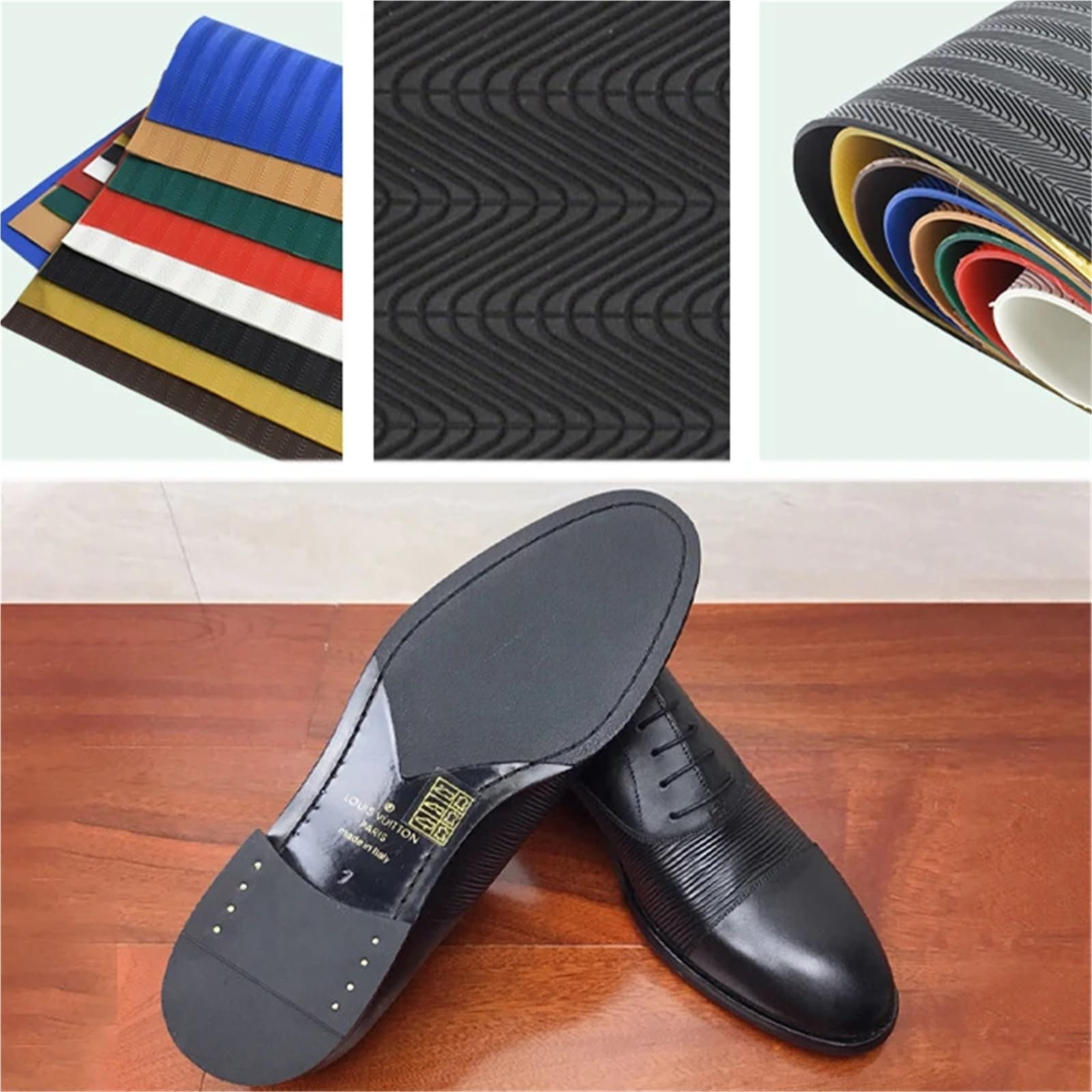 Parches de goma resistentes al desgaste for reparar suelas zapatos, zapatillas, cuero, almohadillas adhesivas antideslizantes, plantillas y láminas