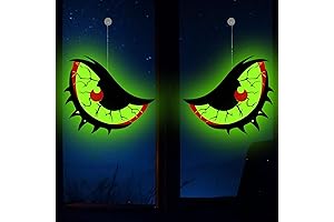 Halloween Spooky Glowing Eyes Window Decoration