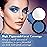 MEICOLY Single Blue Eyeshadow with Mirror and Mini Brush,Matte Halloween Sally Avatar Makeup Eye Shadow Powder,Waterproof Eyeshadow Palette,Talc-Free,Long Lasting Eye Makeup