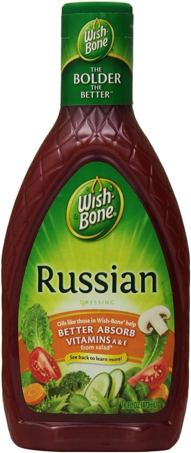 Wish-Bone Russian Salad Dressing (Pack of 2) 16 oz Bottles
