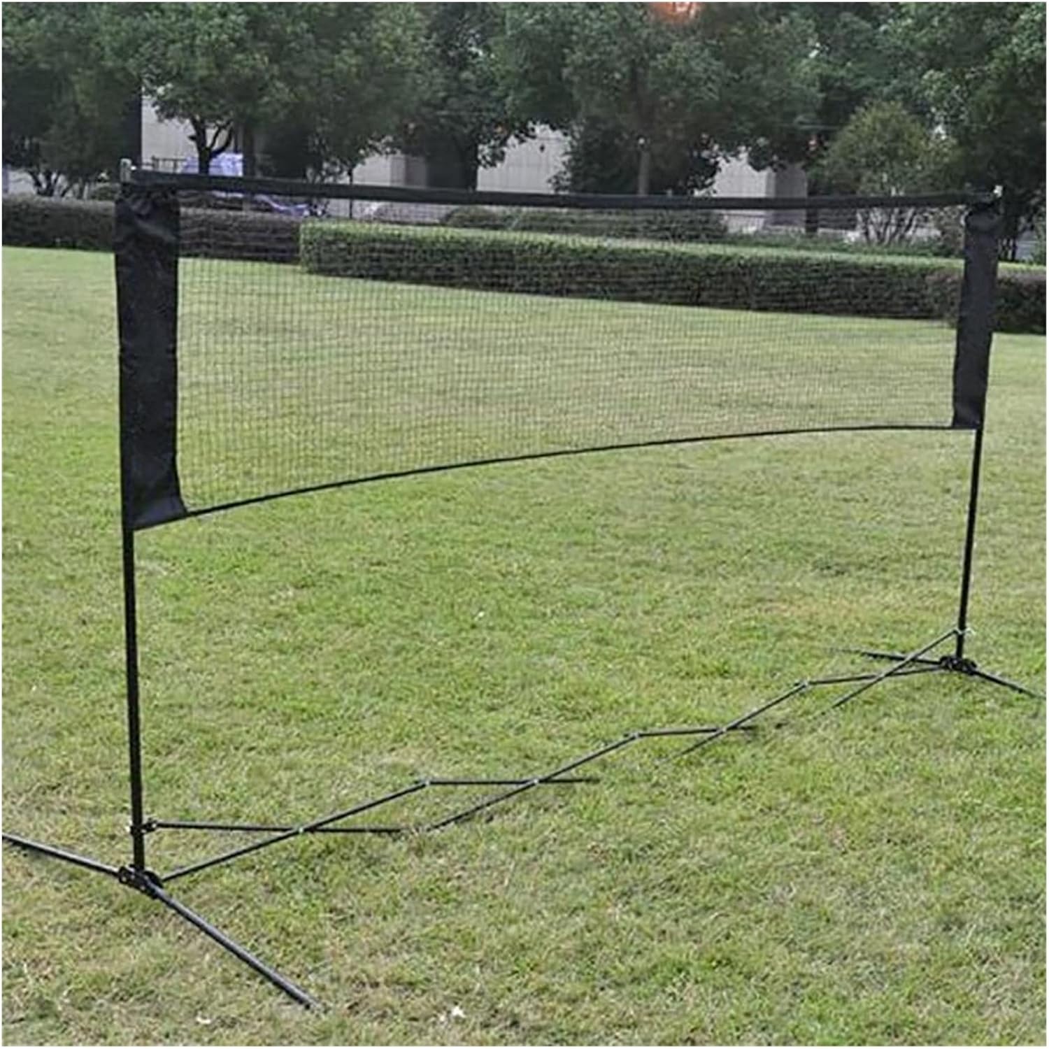 ZZSRJ Full Size Standard Badminton Net Shuttlecock Sports Training Competition Outdoor Tennis Volleyball Net Practice (Color : Blue, Size : One)