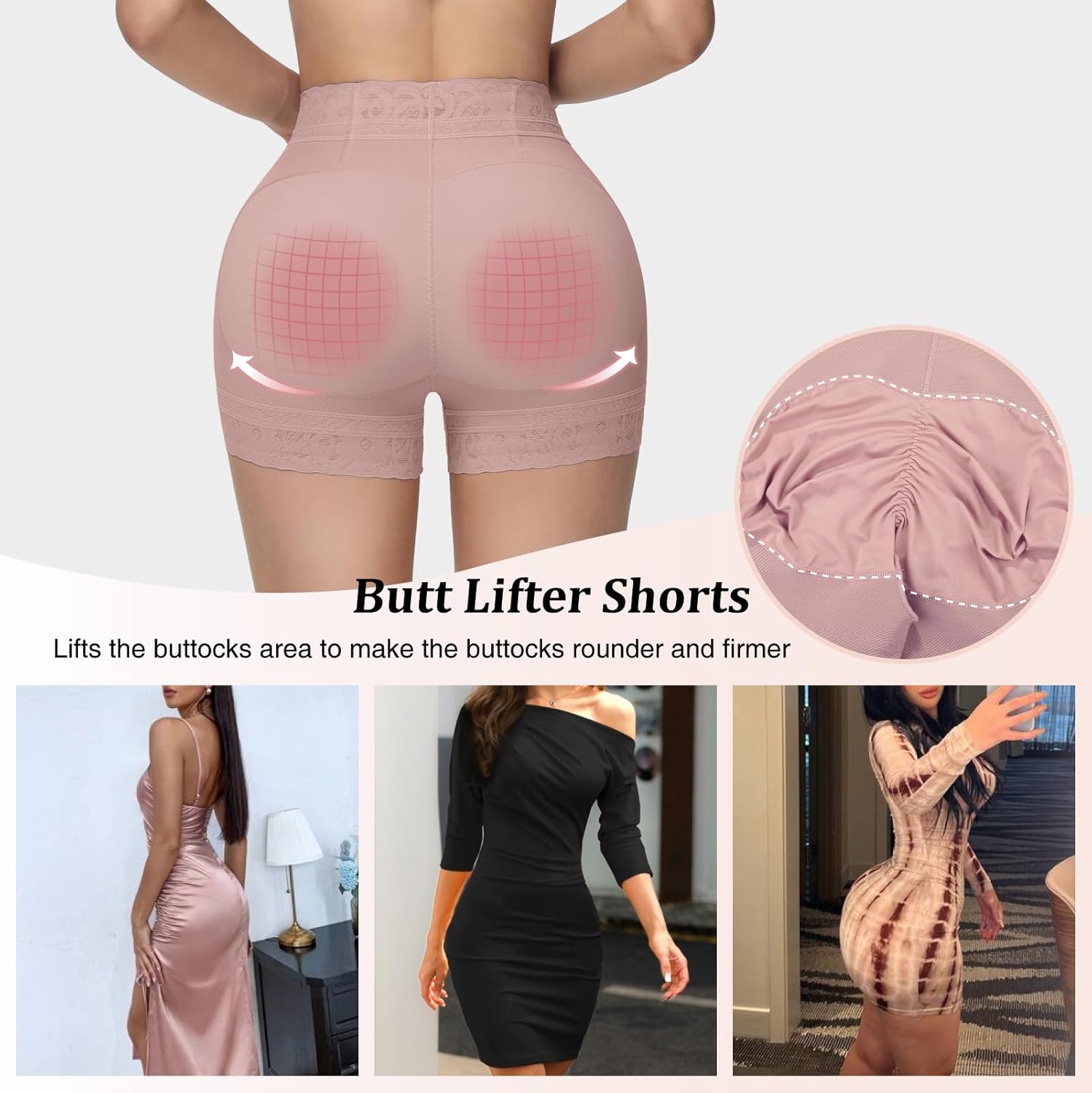 SHAPSHE Butt Lifter Panties Faja Shapewear for Women Tummy Control Shorts Seamless Thigh Slimming Compression Underwear - Image 3