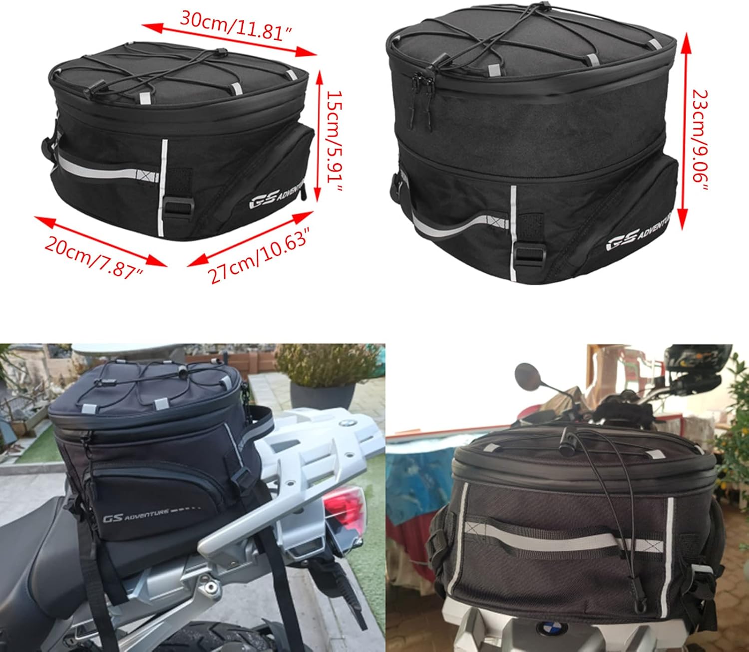 オートバイテールバッグリア用シートレインカバー付き R1250GS R1200GS F850 F750GS オートバイテール小型後部