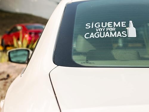 Miniatura 3 de Divertida calcomanía en español Sígueme Voy Por Caguamas Pegatinas para Carros Pegatinas Mexicanas para Camiones Calcomanias para Trocas o Carro (10