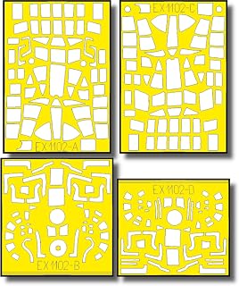Eduard 1/48 B-24D T-Face Double-Sided Painting Mask Seal (for Hobby Boss) Masking Seal for Plastic Models EDUEX1102 (Airplane)