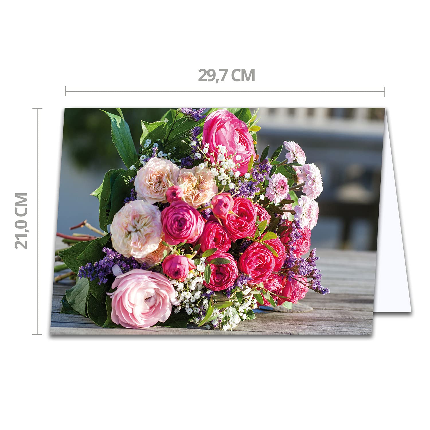 XXL greeting card for every occasion DIN A4, large greeting cards, 1 piece, greeting card Set including large envelope DIN C4 - Image 3