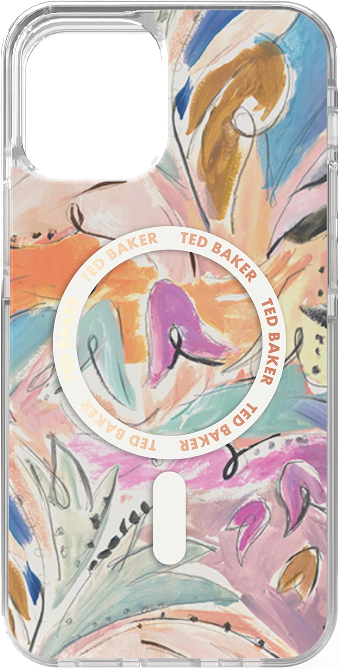 Ted BakerALIY Antishock Case for iPhone 14 Compatible with Magsafe - Art Print, Multicolor, 87968,