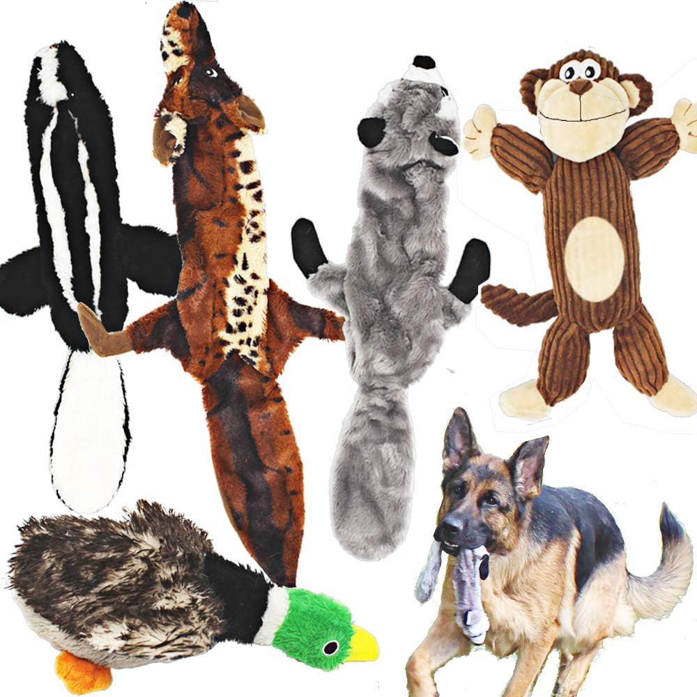 Pet Supplies Jalousie 5 Pack Dog Squeaky Toys Three no Stuffing Toy
